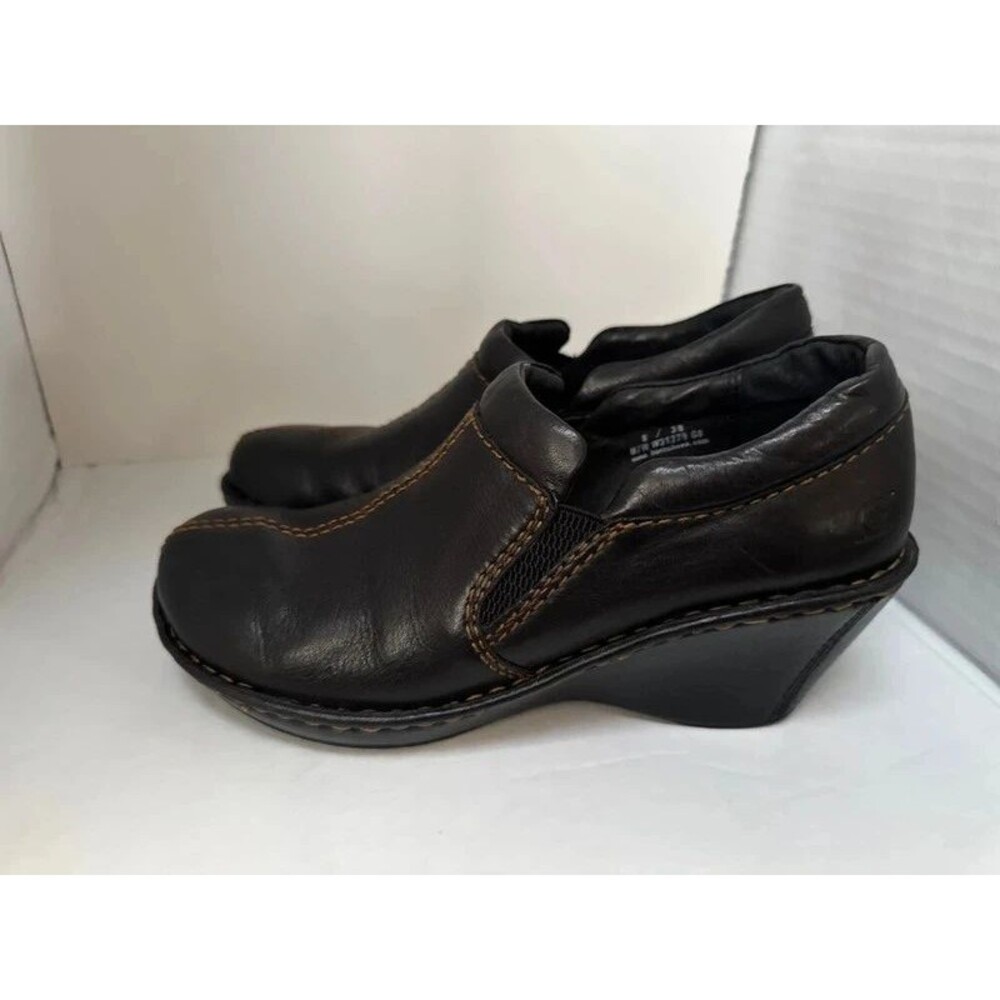 Born wedge booties women’s 8/39 leather black